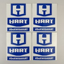 HART Tools Stickers - Set of 4 Do It With HART Power Tools Equipment Logo Decals