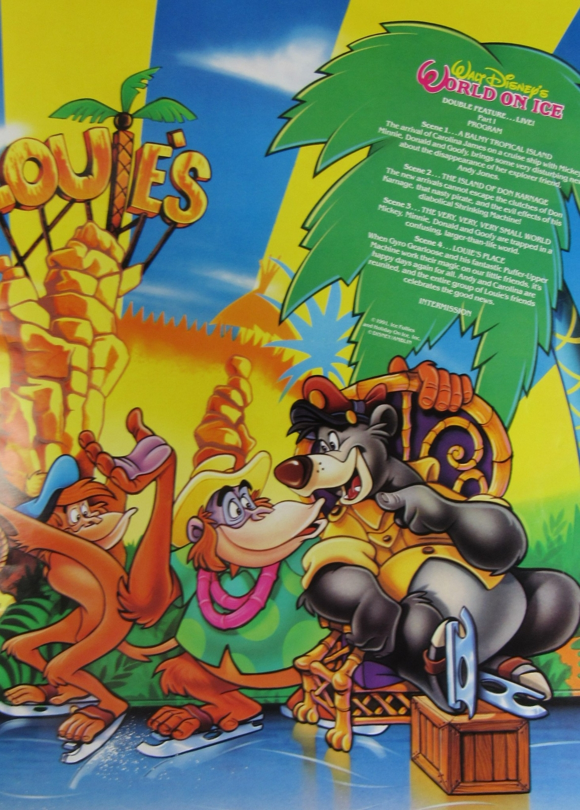 1991 Walt Disney World On Ice Double Feature Show Program Adventure 1991-walt-disney-world-on-ice-double-feature-show-program-adventure