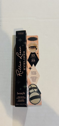 2 PACK benefit roller liner eyeliner True Matte liquid liner BLACK 0.03 Oz U53C - 第 1/2 張圖片