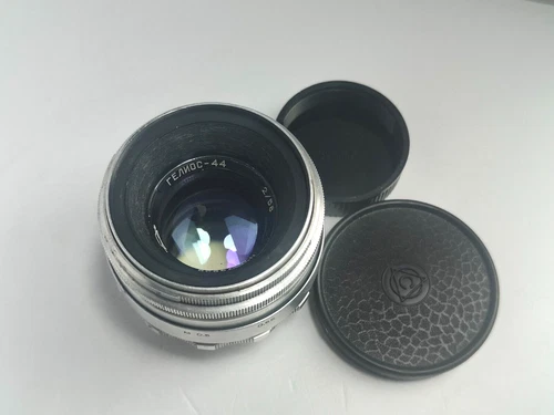 HELIOS 44 Russian KMZ SLR Lens M39 Silver White 13 blades