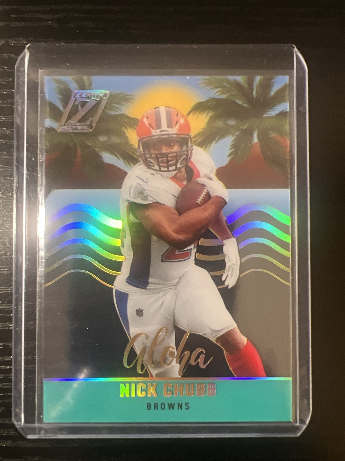 2022 Panini Zenith Aloha #19 Nick Chubb Cleveland Browns Case Hit