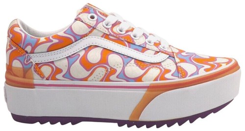 VANS Old Skool Stacked Tumbled Leather Low Platform Purple  display picture 3
