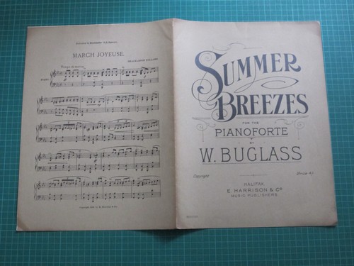 Summer Breezes for the Pianoforte by W. Buglass - c~1923 E. Harrison & Co. - Picture 8 of 8