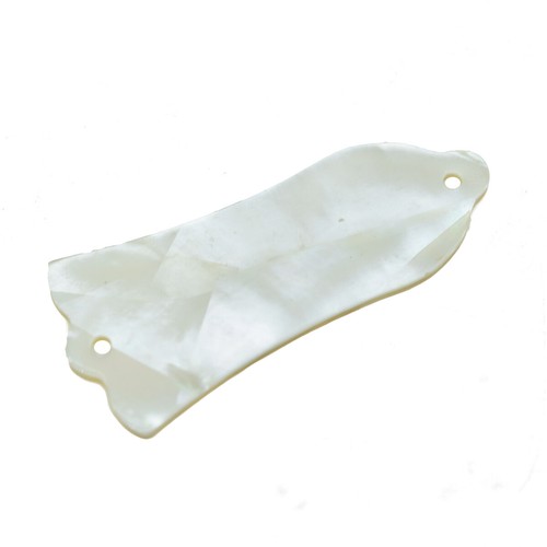 White Pearl Guitar Truss Rod Cover with 2 Holes for Gibson Les Paul - Picture 4 of 5