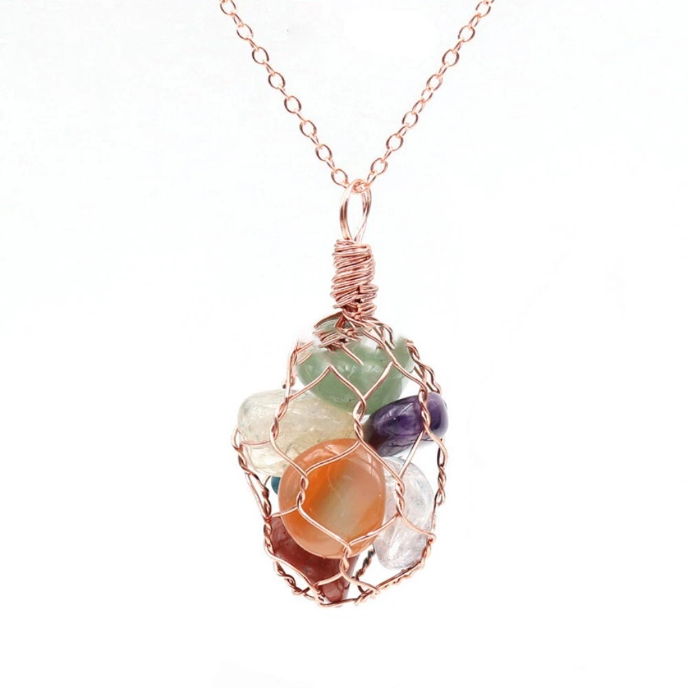 Gemstone clearance holder necklace