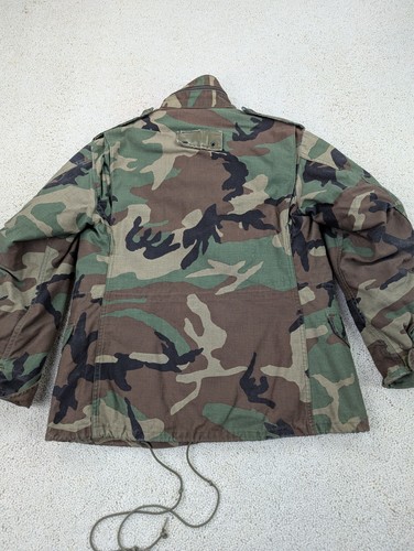 Military Jacket Mens Small Short Camouflage M65 Army Canvas Field Coat Quilted - Picture 12 of 20