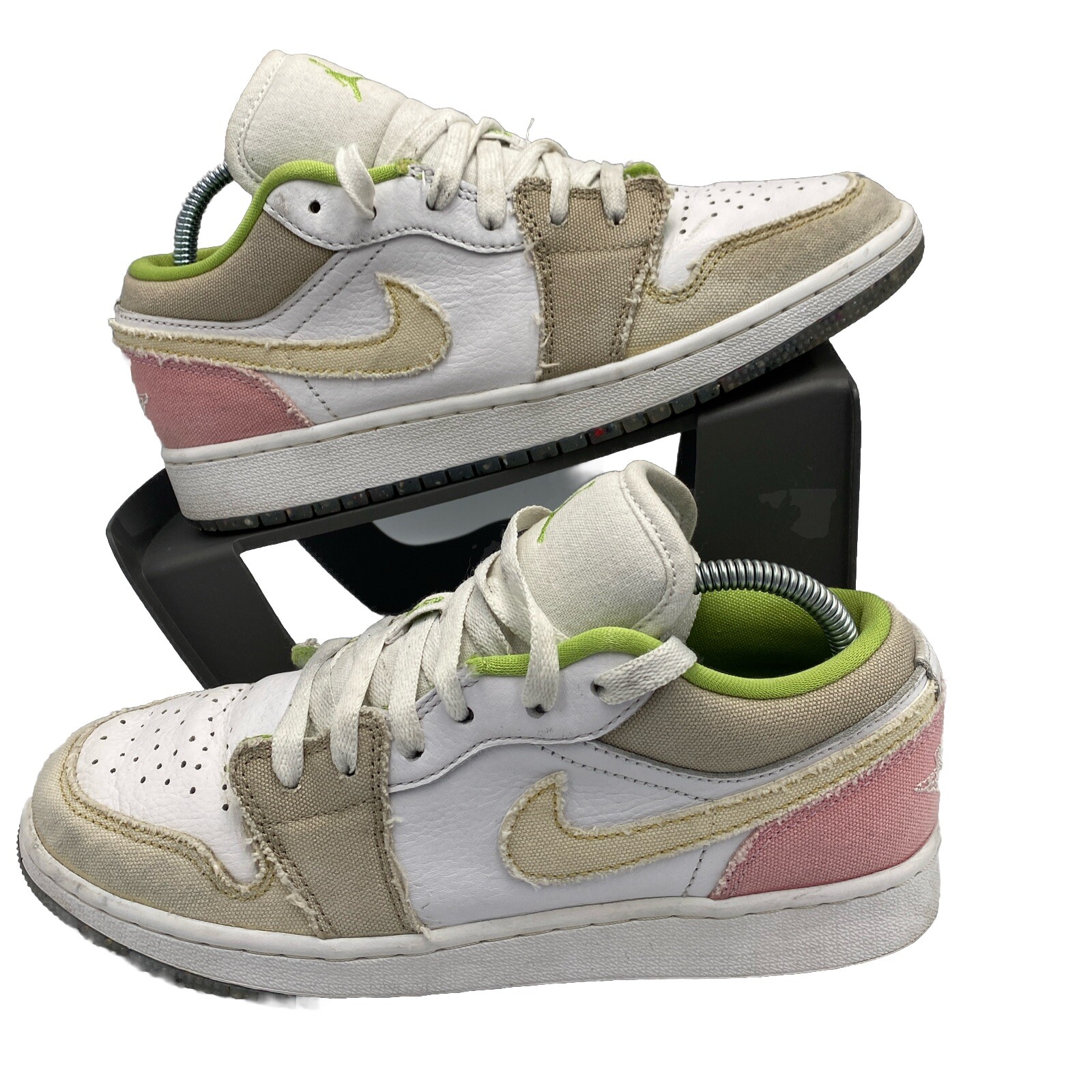 Nike Zapatos Mujer UK 5 Air Jordan 1 Pastel Grind Verde Vivo Entrenadores DJ0341-100