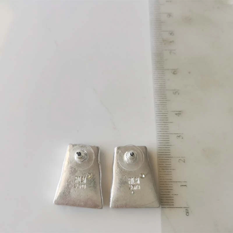 New Robert Lee Morris Geometric Stud Earrings Retro Women Party Vacation Jewelry - Image 3 of 3