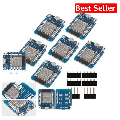6pcs D1 Mini ESP32 Boards - WiFi & Bluetooth IoT Development Kit for Arduino