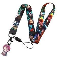 Demon Slayer Kimetsu no Yaiba Anime Tanjiro Kamado Charm ID Badge Holder Lanyard