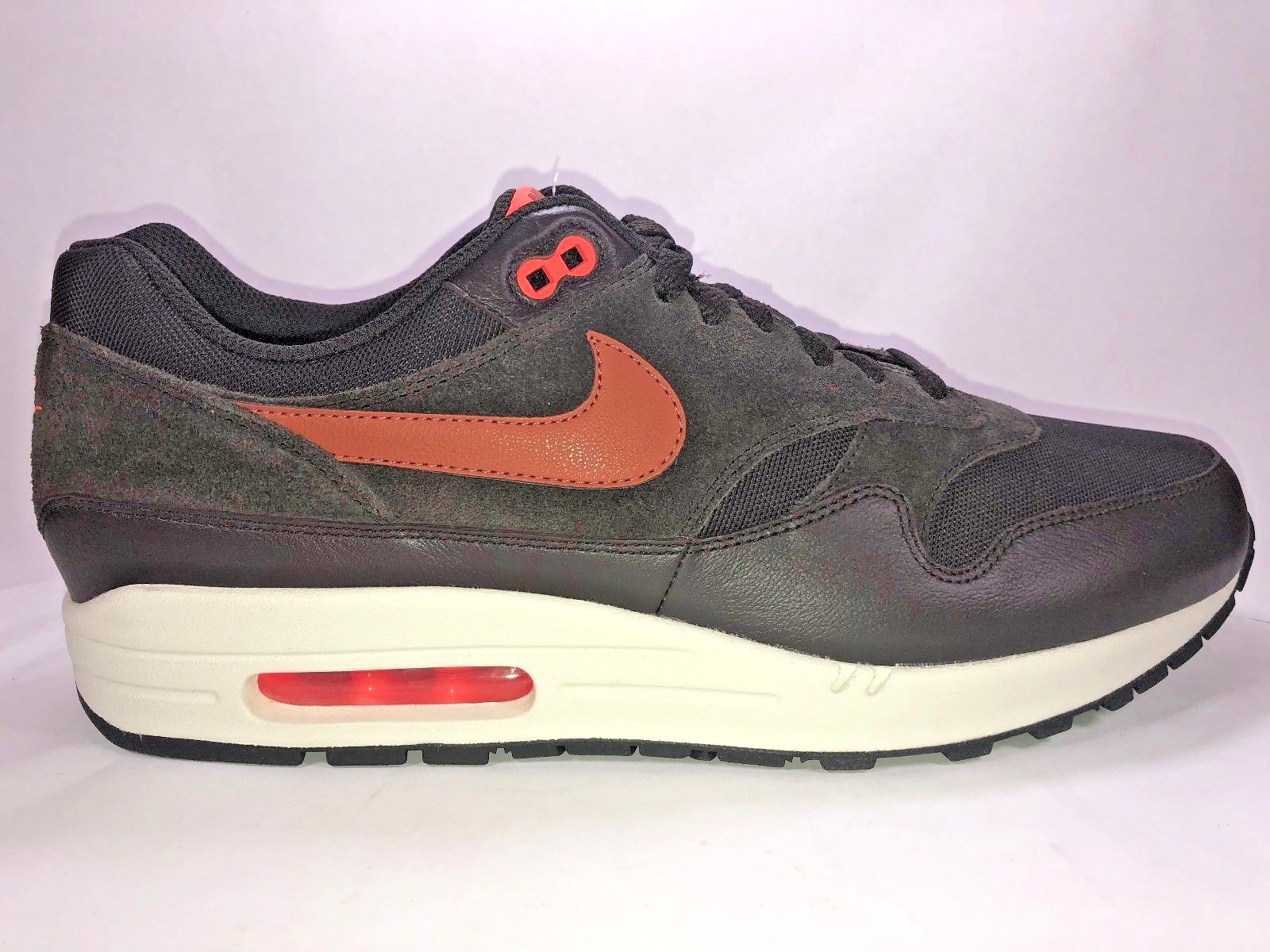 Nike Men Sz 12 Air Max 1 Premium Velvet Brown & Dusty Peach Shoe New 875844-202 Nike Men Sz 12 Air Max 1 Premium Velvet Brown & Dusty Peach Shoe New 875844-202