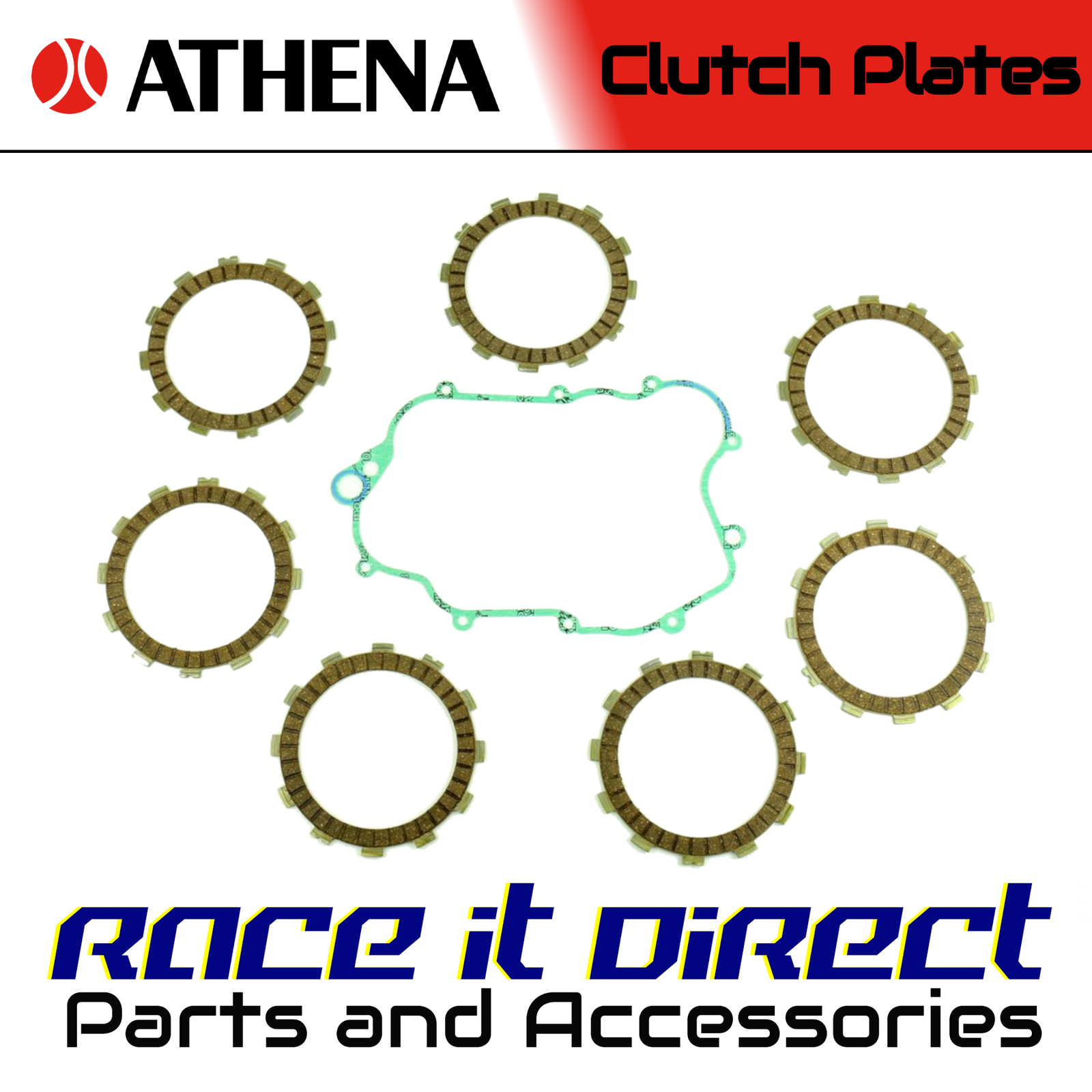 Athena Clutch Plate Kit for HUSQVARNA WRE SM SM S 125 1995-2012-image