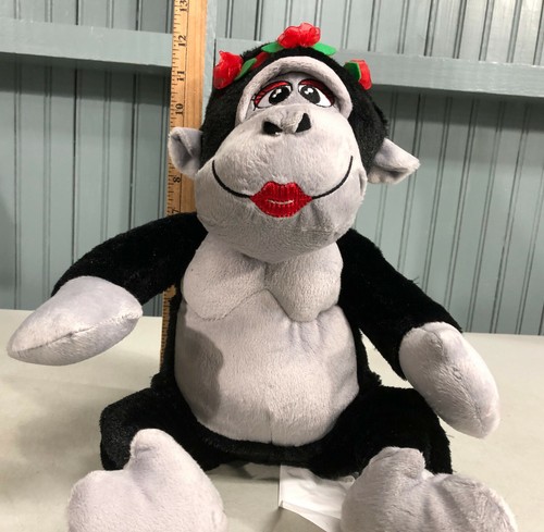 PEM America Kissy Face Monkey 13" Plush Stuffed Animal - Picture 5 of 5