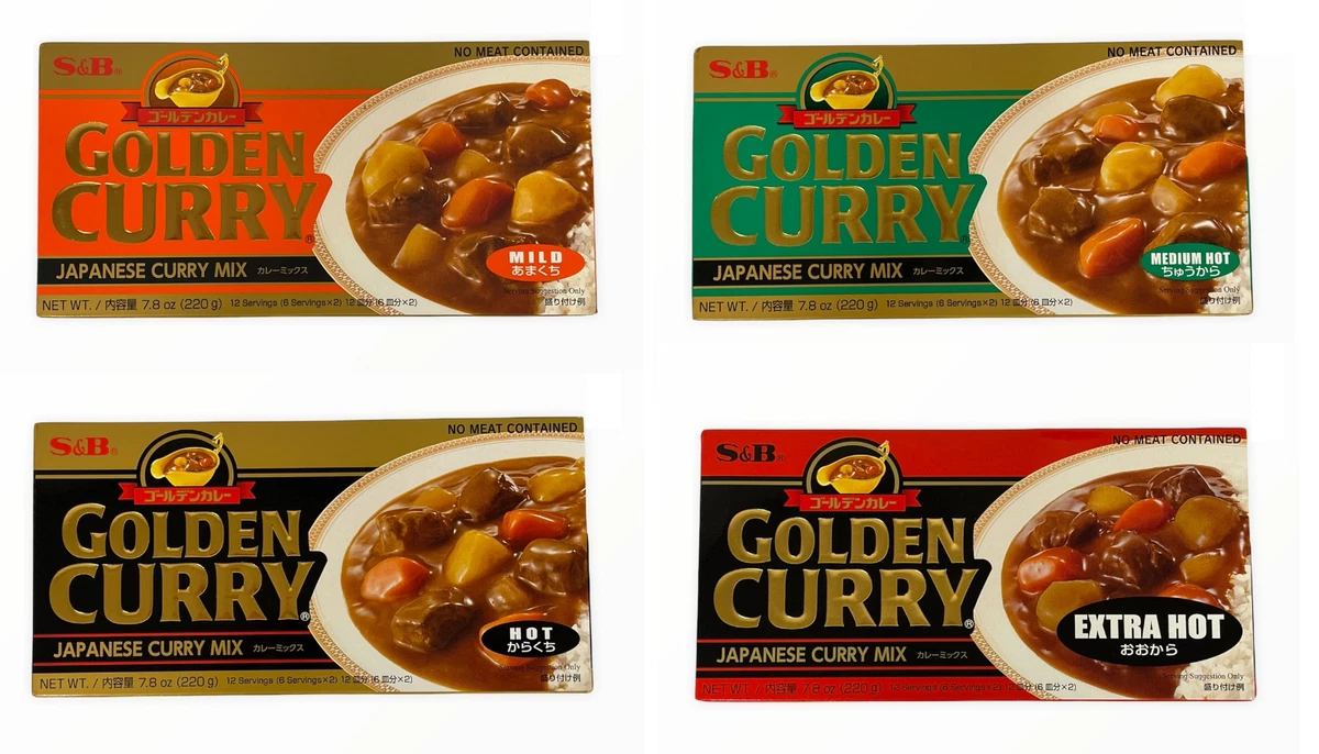 S&B Golden Curry Japanese Curry Mix Sauce 7.8 US Seller ; Single Box/Mix 4  Box