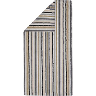 Cawö Handtücher Life Style Streifen 7048 kiesel - 37 Grau NEU & OVP