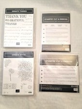 Stampin Up ORNATE THANKS, STYLE, BORDERS, LAYERS - Stamps  Dies BUNDLE - LOT