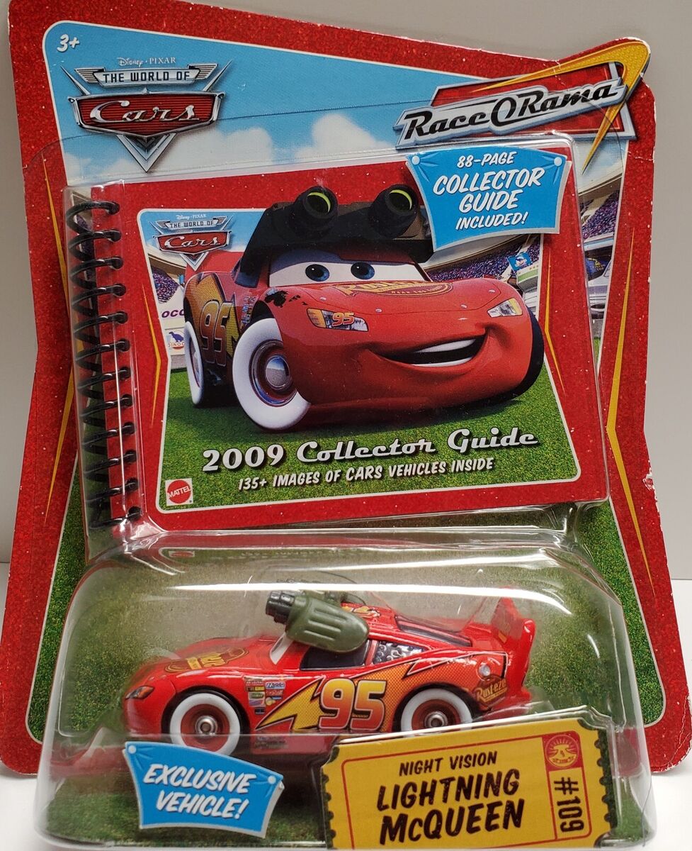 DISNEY PIXAR NIGHT VISION LIGHTNING MCQUEEN CARS RACE O RAMA DIE