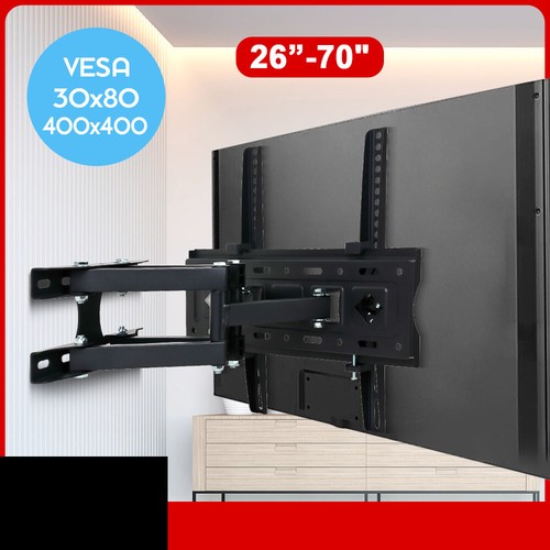 Full Motion TV Wall Bracket Mount For 32 40 43 46 49 50 55 58 60 65 70" Inch DHL - Picture 18 of 21