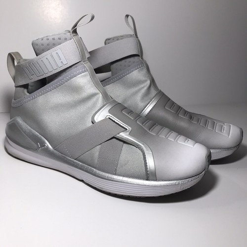 puma fierce strap black and white