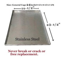 Dog Pan Cage Crack Proof Pet Kennel Metal Tray for Dog Stainless Steel