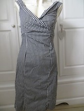 MING black and white check bodycon dress size 12