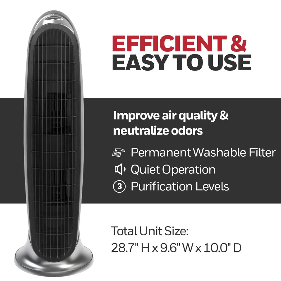 Honeywell HFD-120-Q QuietClean Air Purifier with Permanent Washable Filters, ... - Image 3 of 4