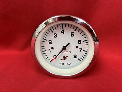 Mercury Marine Analog Gauge - Chrome - 8K Tachometer 79 Mercury Marine Analog Gauge - Chrome - 8K Tachometer 79