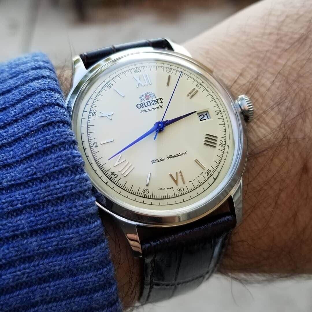 ORIENT Bambino SAC00009N0 Mechanical Automatic Watch Cream ORIENT Bambino SAC00009N0 Mechanical Automatic Watch Cream