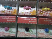 Dust Plug Ear Cap Phone Charm 6 Pc Assorted Flowers  Candy 3.5mm  FREE GIFT d