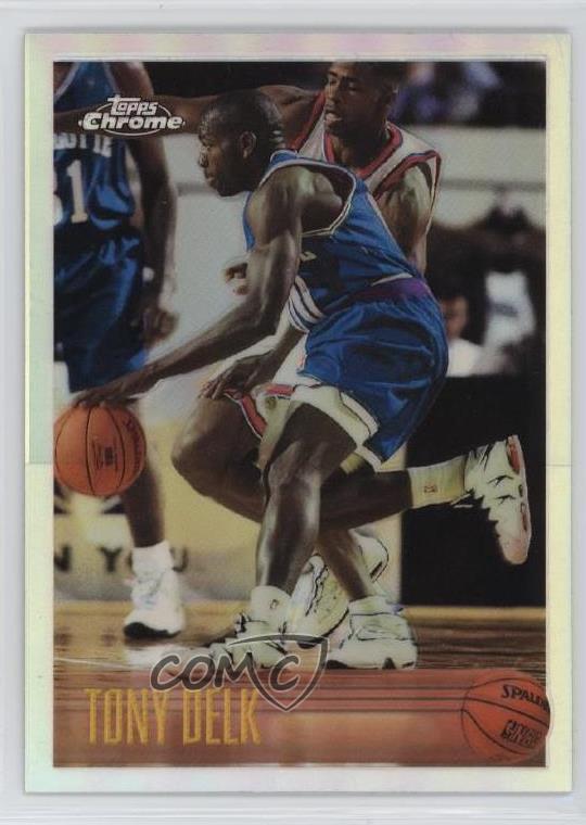 1996-97 Topps Chrome Refractor Tony Delk #155R Rookie RC