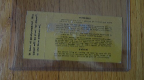 Vintage 1958 All Start Game Ticket Stub (Memorial Stadium) - Picture 4 of 5