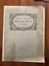 Catalogue Societa' Anonymous Majolica Deruta Perugia Suppl. To List N°2 1927