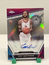 2023-24 Topps Chrome Cam Whitmore Auto Refractor RC #CRA-CAW