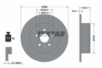 2Er-Set 2Er Set Bremsscheibe Textar 92135903 Toyota 4243120430