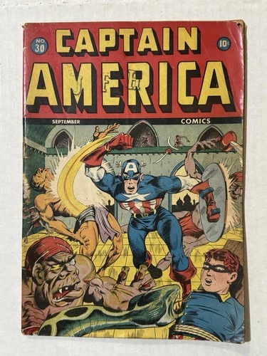 Captain America Comics #30 Golden Age 1943  Vintage Marvel Raw Low Grade