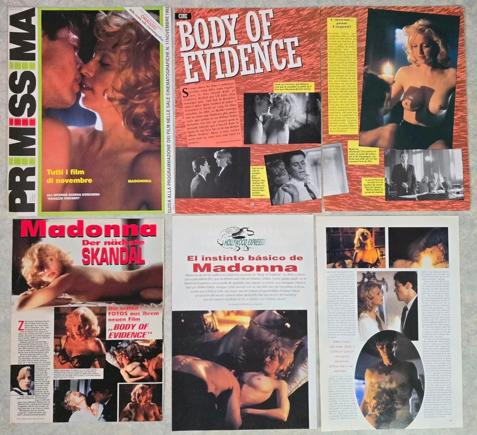 MADONNA collection Lot de presse clippings pack magazines BODY OF EVIDENCE  - Photo 2/4