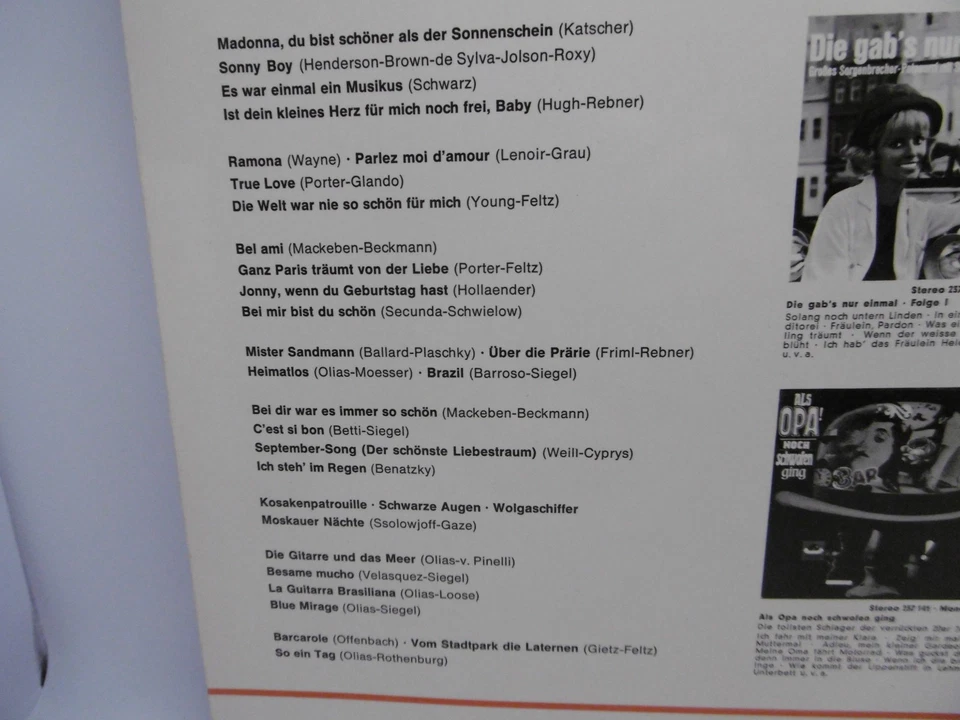 Hans Last (James Last) Die gab's nur einmal 2 German Polydor 237 343 LP 12" 1964 - Bild 3 von 4