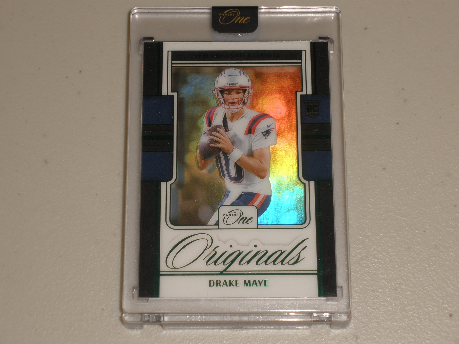 2024 Panini One Originals Green #DME Drake Maye 15/25 Rookie RC