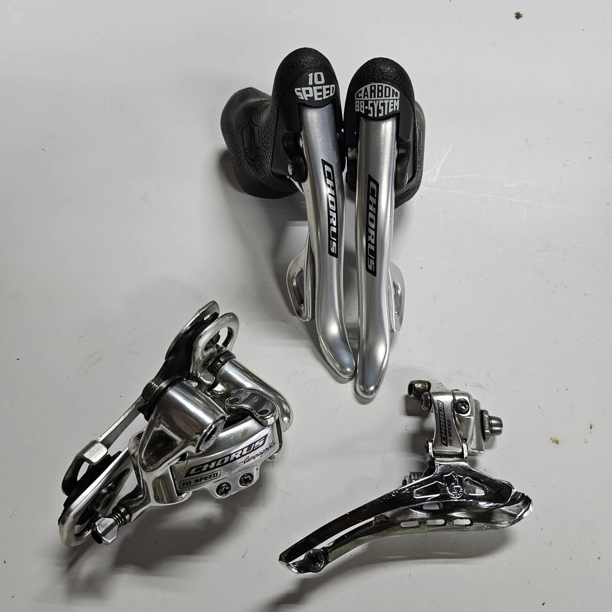 Roue Arrière Campagnolo Chorus 10 Vitesses – 700c Aluminium, Couverture Col Blanc