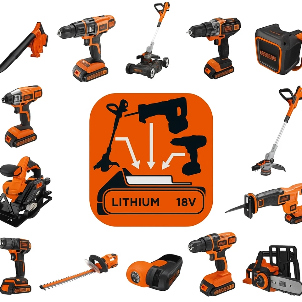 Black+Decker Batteria Ricaricabile 1.5Ah 18V Ioni di Litio Li-ion BL1518-XJ - Immagine 2 di 4