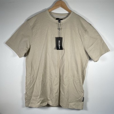 Mens Threadbare Oversized T Shirt | Biscuit | Mens M | New with Tags