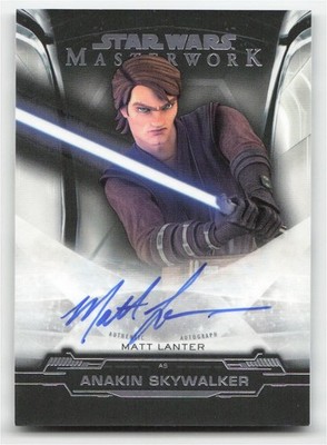 2019 Topps Star Wars Masterwork Matt Lanter Anakin Skywalker Autograph