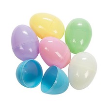 Fun Express Large Pastel Easter Eggs - Hunt Party 3 inch, Assorted