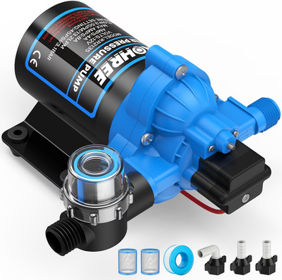 #ad #ad RV Water Pump 3.5GPM 45 PSI 12V DC Fresh Water Pump for Camper Replacement for $64.38