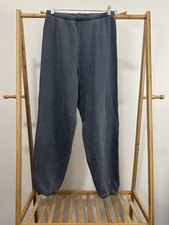 Joah Brown Jogger Sweatpants Women XS/S Faded Blue High Rise Drawstring Pockets