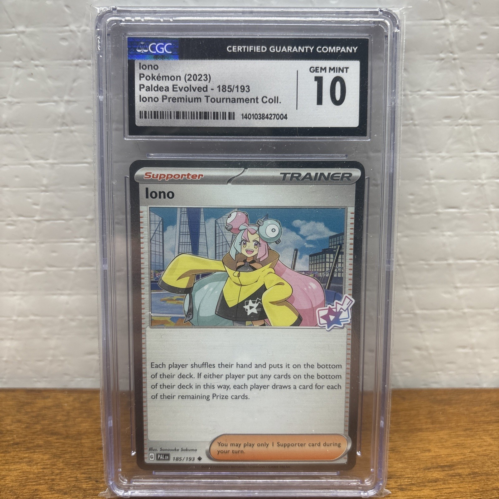 Pokemon - 2023 Paldea Evolved #185/193 Iono CGC 10
