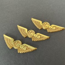 Northwest Airlines Junior Pilots Pin - Set Of 3 Junior Stewardess Pins Unused