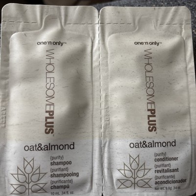 One n Only WholesomePlus Oat Honey Shampoo Conditioner Single Use Packets 48 CT