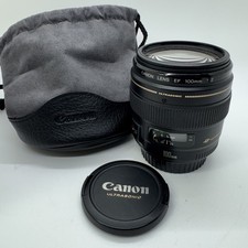 Top MINT Canon EF 100mm F2 USM ULTRASONIC Portrait Prime AF Lens
