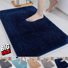 Non Slip Water Absorbent Bath Mat Small Large Bathroom Rugs Toilet Pedestal Mats